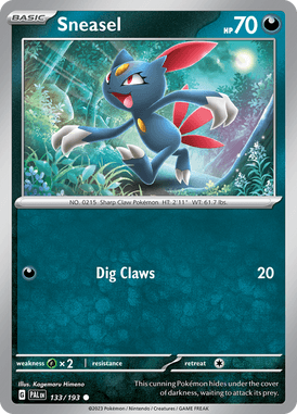 Paldea Evolved - 133/193 - Sneasel - Pokemon kaarten Kopen - LuiopZondag TCG Store Assen