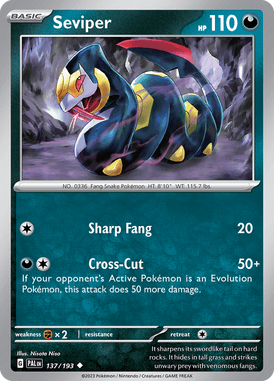 Paldea Evolved - 137/193 - Seviper - Pokemon kaarten Kopen - LuiopZondag TCG Store Assen