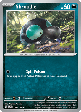 Paldea Evolved - 145/193 - Shroodle - Pokemon kaarten Kopen - LuiopZondag TCG Store Assen
