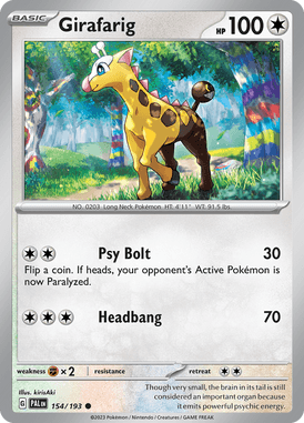 Paldea Evolved - 154/193 - Girafarig - Pokemon kaarten Kopen - LuiopZondag TCG Store Assen