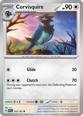 Paldea Evolved - 165/193 - Corvisquire - Pokemon kaarten Kopen - LuiopZondag TCG Store Assen