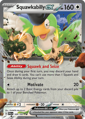Paldea Evolved - 169/193 - Squawkabilly ex - Pokemon kaarten Kopen - LuiopZondag TCG Store Assen
