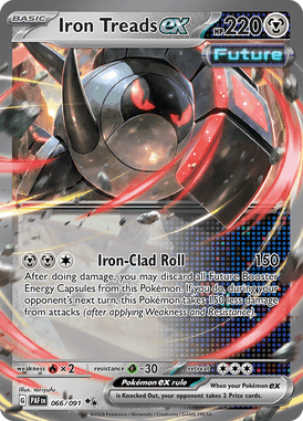 Paldean Fates - 066/091 - Iron Treads ex - Losse Pokemon kaarten Kopen - LuiopZondag TCG Store Assen