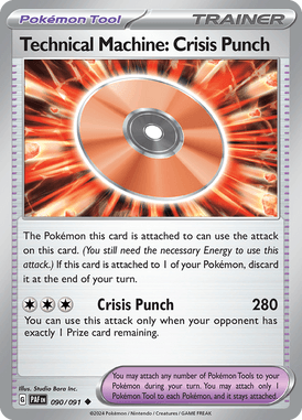 Paldean Fates - 090/091 - Technical Machine: Crisis Punch - Losse Pokemon kaarten Kopen - LuiopZondag TCG Store Assen
