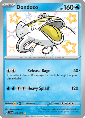 Paldean Fates - 126/091 - Dondozo - Shiny Pokemon kaarten Kopen - LuiopZondag TCG Store Assen