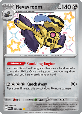 Paldean Fates - 193/091 - Revavroom - Shiny Pokemon kaarten Kopen - LuiopZondag TCG Store Assen