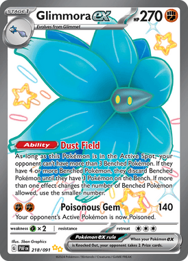 Paldean Fates - 218/091 - Glimmora ex - Shiny Pokemon kaarten Kopen - LuiopZondag TCG Store Assen