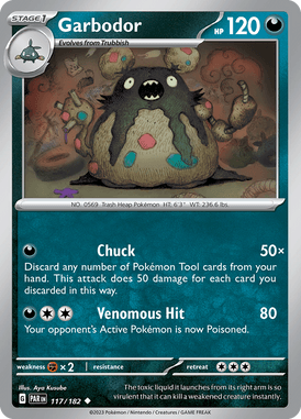 Paradox Rift - 117/182 - Garbodor - Pokemon kaarten Kopen - LuiopZondag TCG Store Assen