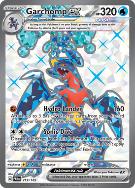 Paradox Rift - 219/182 - Garchomp ex - Pokemon kaarten Kopen - LuiopZondag TCG Store Assen