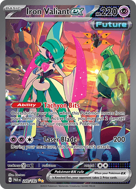 Paradox Rift - 249/182 - Iron Valiant ex - Pokemon kaarten Kopen - LuiopZondag TCG Store Assen
