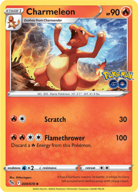 Pokémon GO - 009/078 - Charmeleon - LuiopZondag.nl