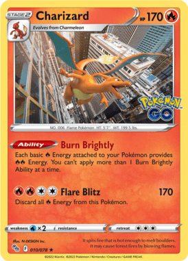 Pokémon GO - 010/078 - Charizard - LuiopZondag.nl