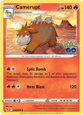 Pokémon GO - 014/078 - Camerupt - LuiopZondag.nl