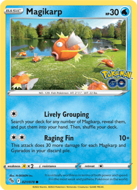 Pokémon GO - 021/078 - Magikarp - LuiopZondag.nl