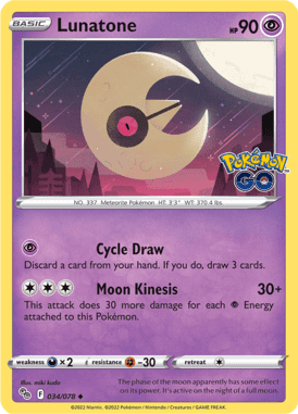 Pokémon GO - 034/078 - Lunatone - LuiopZondag.nl