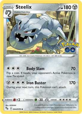 Pokémon GO - 044/078 - Steelix - LuiopZondag.nl