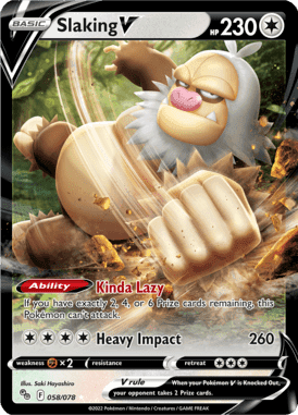 Pokémon GO - 058/078 - Slaking V - LuiopZondag.nl