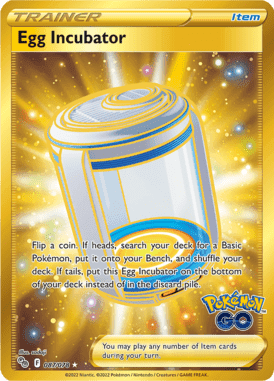 Pokémon GO - 087/078 - Egg Incubator (Gold) - LuiopZondag.nl