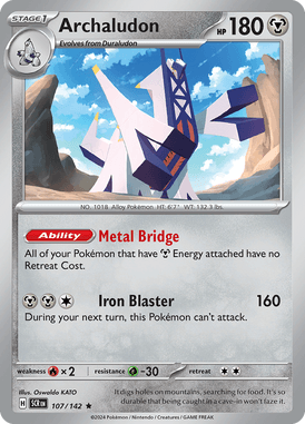 Stellar Crown - 107/142 - Archaludon - Losse Pokemon Kopen - LuiopZondag TCG Store