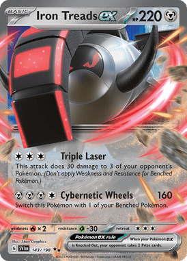 Scarlet & Violet - 143/198 - Iron Treads ex