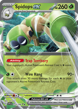 Scarlet & Violet - 019/198 - Spidops ex - Pokemon kaarten Kopen - LuiopZondag TCG Store Assen