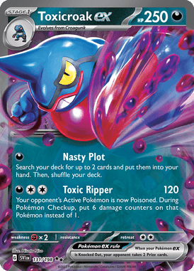 Scarlet & Violet - 131/198 - Toxicroak ex