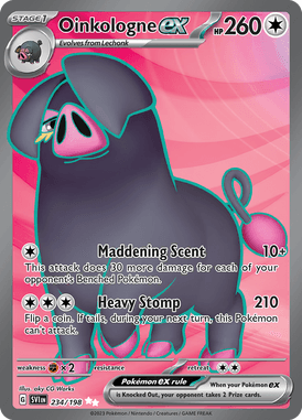 Scarlet & Violet - 234/198 - Oinkologne ex - Pokemon kaarten Kopen - LuiopZondag TCG Store Assen