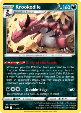 Silver Tempest - 113/195 - Krookodile  - LuiopZondag.nl