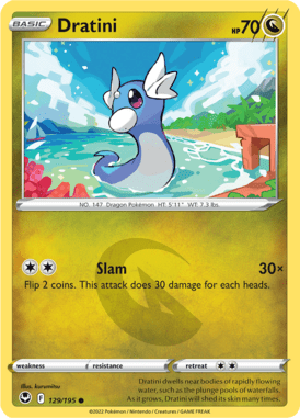 Silver Tempest - 129/195 - Dratini - LuiopZondag.nl