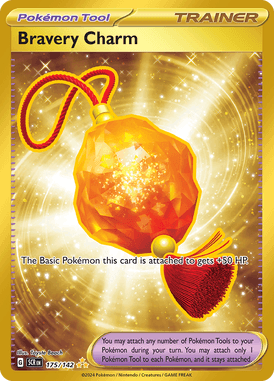 Stellar Crown - 175/142 - Bravery Charm - Losse Pokemon Kopen - LuiopZondag TCG Store