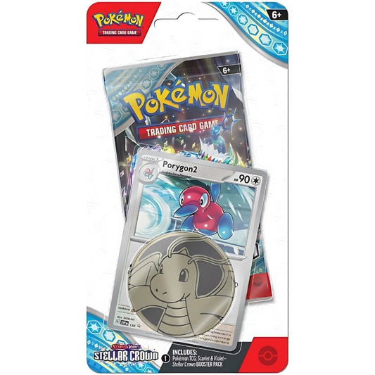 Pokemon Stellar Crown Checklane Blister Porygon2 - Luiopzondag.nl