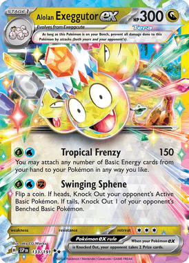 Surging Sparks - 133/191 - Alolan Exeggutor ex - LuiopZondag.nl