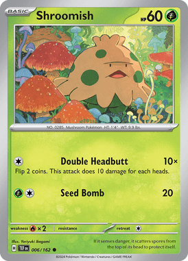 Temporal Forces - 006/162 - Shroomish - Losse Pokemon Kopen - LuiopZondag TCG Store Assen