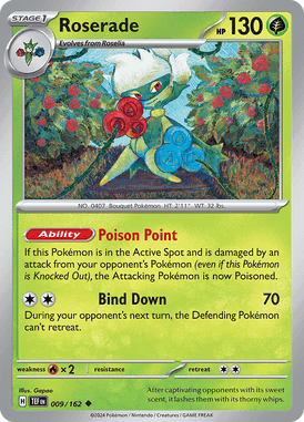 Temporal Forces - 009/162 - Roserade - Losse Pokemon Kopen - LuiopZondag TCG Store Assen