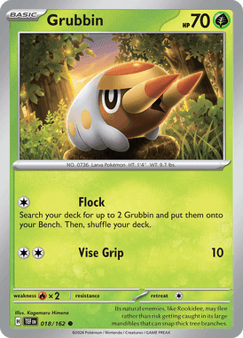 Temporal Forces - 018/162 - Grubbin - Losse Pokemon kaartem Kopen - LuiopZondag TCG Store Assen