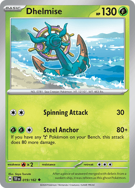 Temporal Forces - 019/162 - Dhelmise - Losse Pokemon kaartem Kopen - LuiopZondag TCG Store Assen