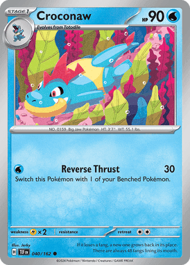 Temporal Forces - 040/162 - Croconaw - Losse Pokemon kaartem Kopen - LuiopZondag TCG Store Assen