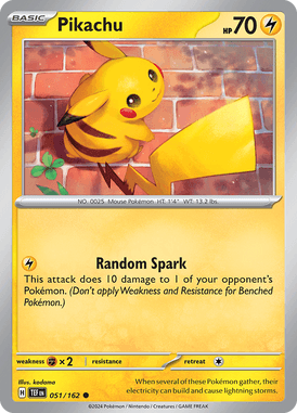 Temporal Forces - 051/162 - Pikachu - Losse Pokemon kaartem Kopen - LuiopZondag TCG Store Assen