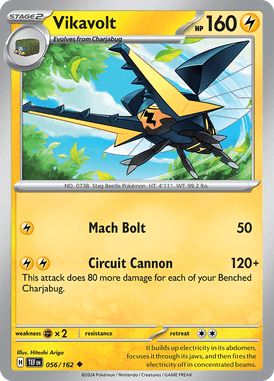 Temporal Forces - 056/162 - Vikavolt - Losse Pokemon kaartem Kopen - LuiopZondag TCG Store Assen