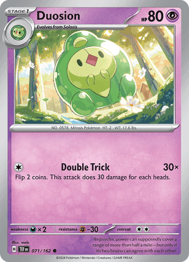 Temporal Forces - 071/162 - Duosion - Losse Pokemon kaarten Kopen - LuiopZondag TCG Store Assen