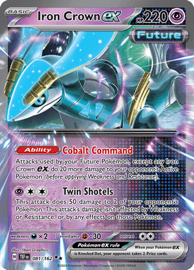 Temporal Forces - 081/162 - Iron Crown ex - Losse Pokemon kaarten Kopen - LuiopZondag TCG Store Assen
