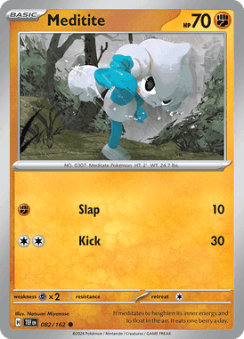 Temporal Forces - 082/162 - Meditite - Losse Pokemon kaarten Kopen - LuiopZondag TCG Store Assen