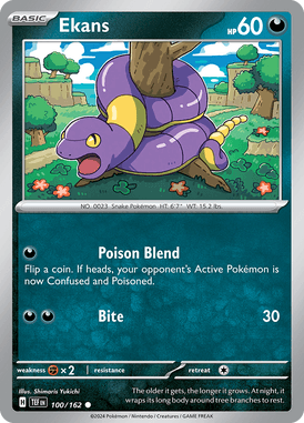 Temporal Forces - 100/162 - Ekans - Losse Pokemon kaarten Kopen - LuiopZondag TCG Store Assen
