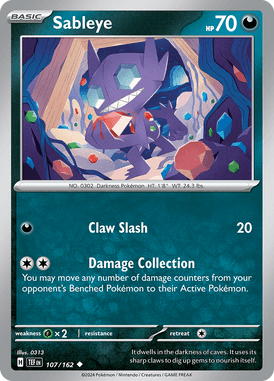Temporal Forces - 107/162 - Sableye - Losse Pokemon kaarten Kopen - LuiopZondag TCG Store Assen
