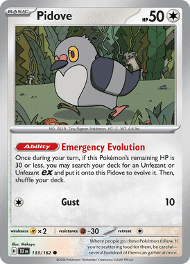 Temporal Forces - 133/162 - Pidove - Losse Pokemon kaarten Kopen - LuiopZondag TCG Store Assen