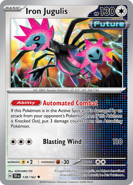 Temporal Forces - 139/162 - Iron Jugulis - Losse Pokemon kaarten Kopen - LuiopZondag TCG Store Assen