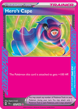 Temporal Forces - 152/162 - Hero's Cape - Ace Spec
 - Losse Pokemon kaarten Kopen - LuiopZondag TCG Store Assen