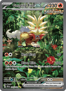 Temporal Forces - 204/162 - Gouging Fire ex
 - Losse Pokemon kaarten Kopen - LuiopZondag TCG Store Assen