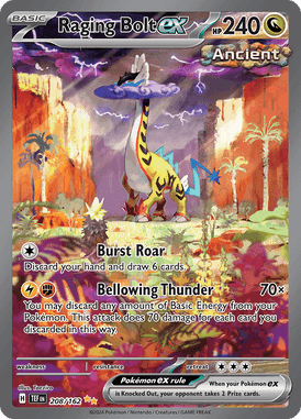 Temporal Forces - 208/162 - Raging Bolt ex
 - Losse Pokemon kaarten Kopen - LuiopZondag TCG Store Assen