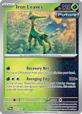 Twilight Masquerade - 019/167 - Iron Leaves  - Losse Pokemon Kopen - LuiopZondag TCG Store Assen